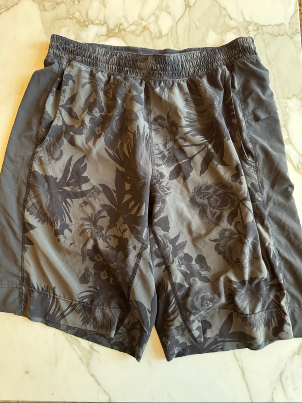 Lululemon Men's Floral Athletic Shorts